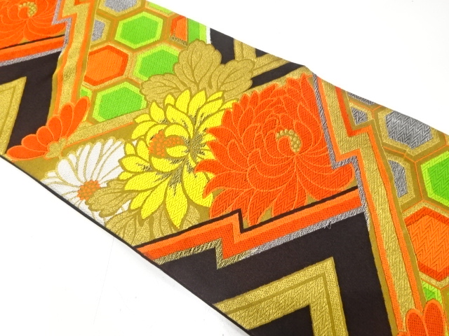 Japanese Kimono / Antique / Fukuro Obi Combined weave